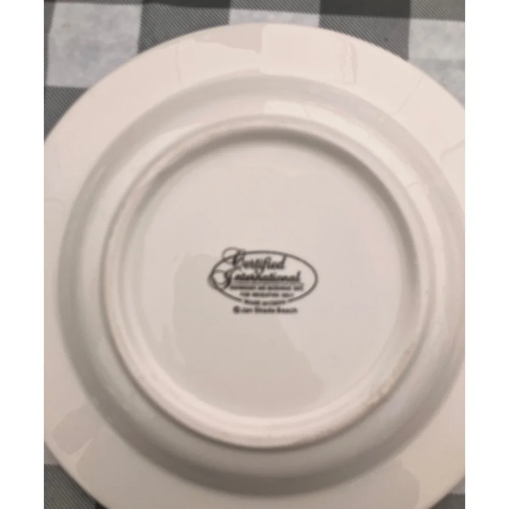 Certified International Pasta Bowls 9 Inch Red Green Reindeer Set of 2